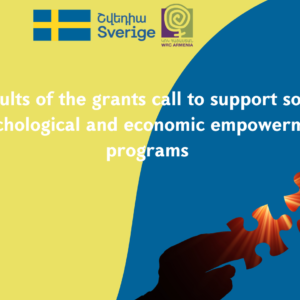 Results of the grants call to support socio-psychological and economic empowerment programs