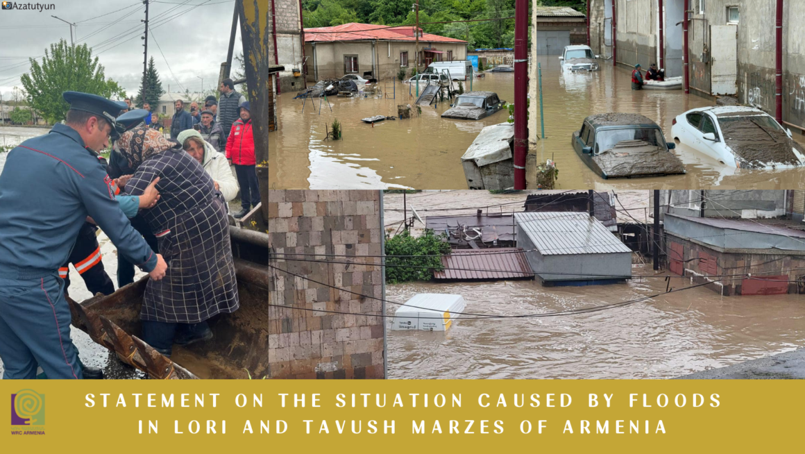 Statement on the Situation Caused by Floods in Lori and Tavush Marzes, Armenia